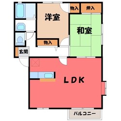 宇都宮駅 バス15分  堀切下車：停歩10分 1階の物件間取画像